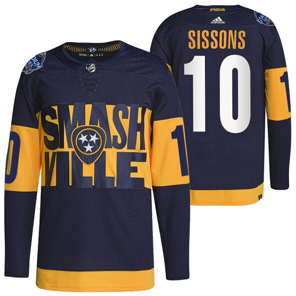 Colton Sissons Nashville Predators navy Stadium Series jersey