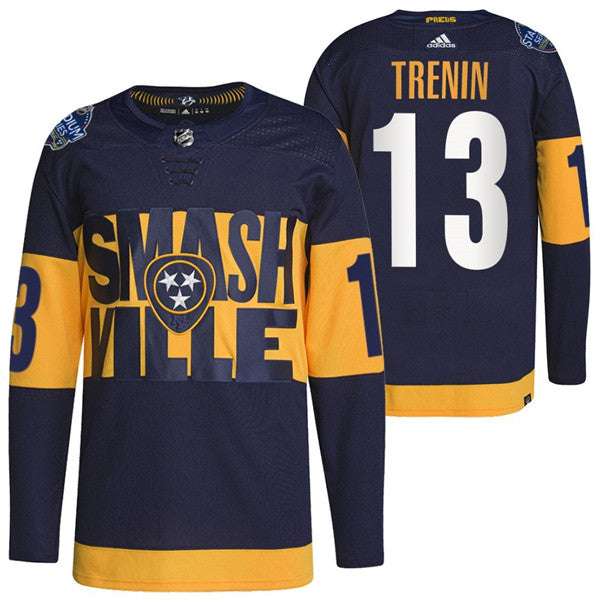Yakov Trenin Nashville Predators navy Stadium Series jersey