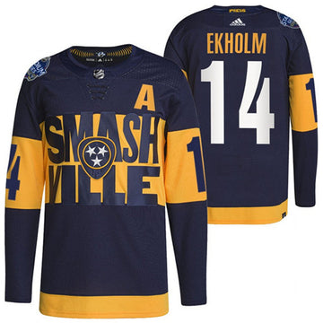 Mattias Ekholm Nashville Predators navy Stadium Series jersey