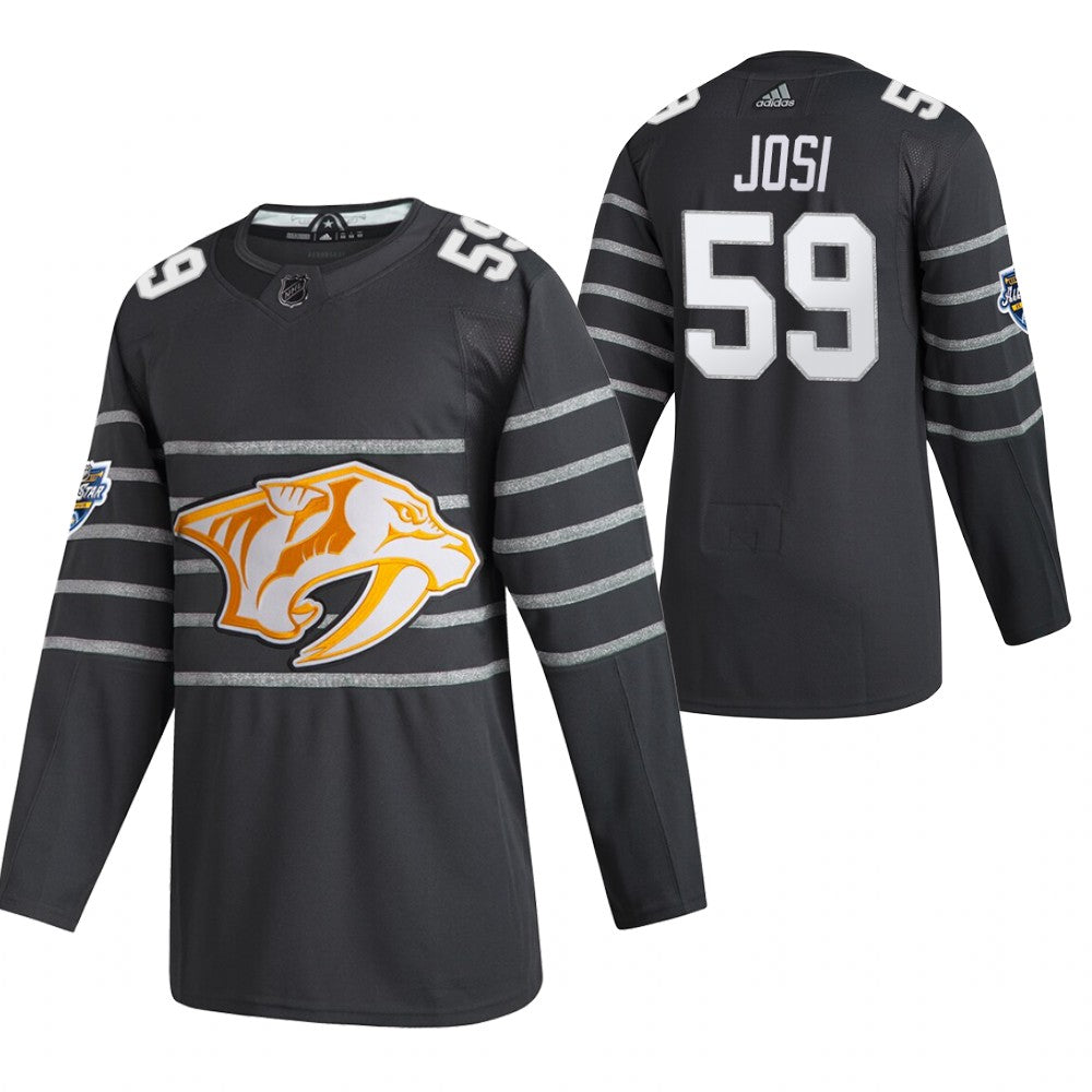 Roman Josi Nashville Predators grey jersey