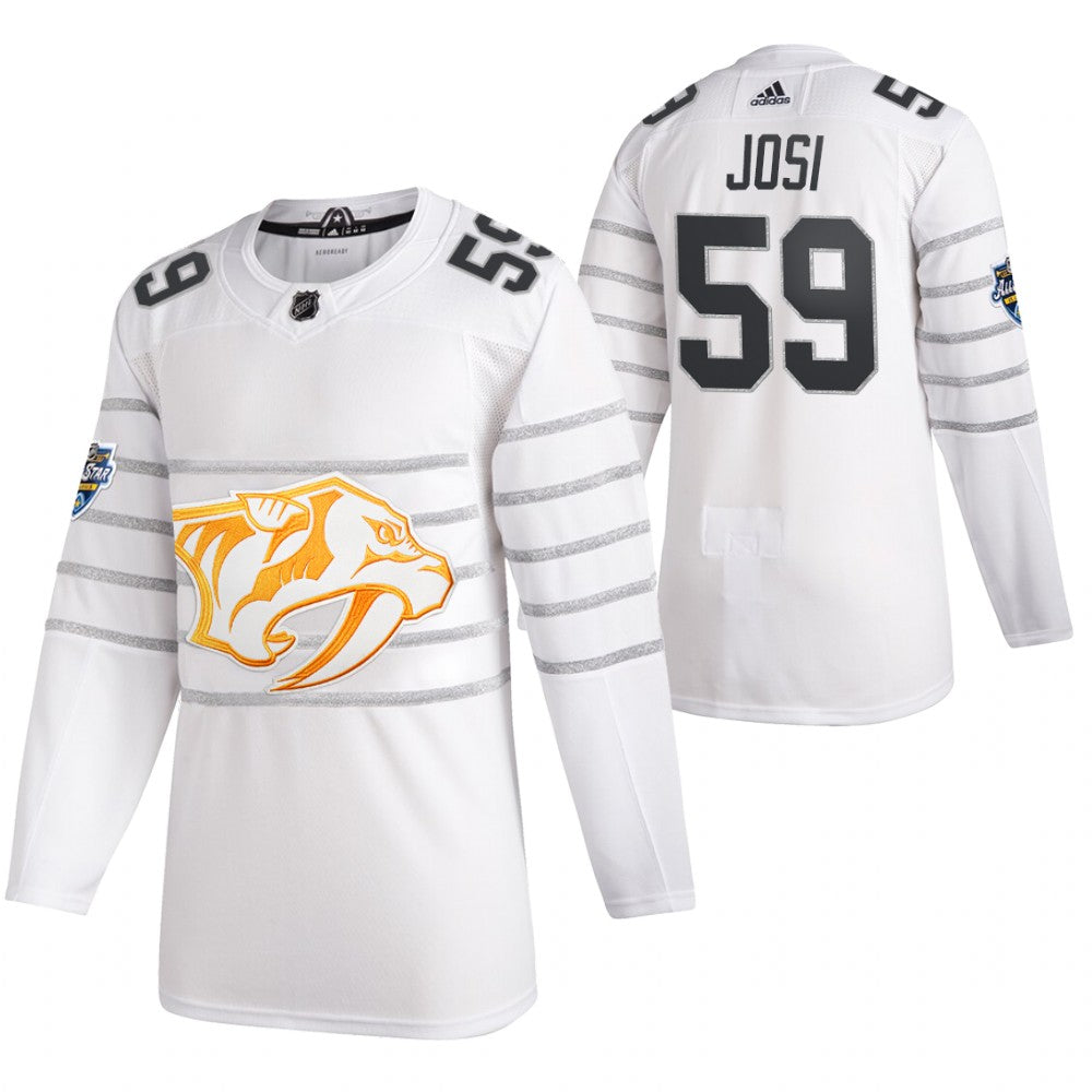 Roman Josi Nashville Predators white jersey