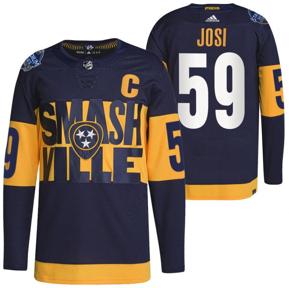 Roman Josi Nashville Predators navy Stadium Series jersey