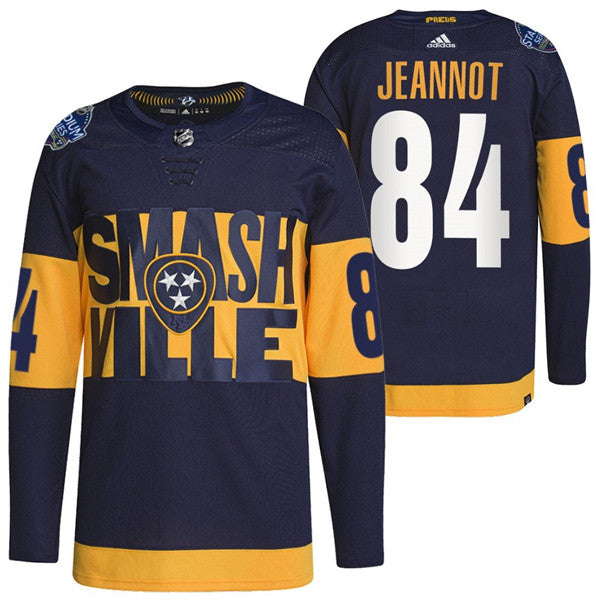 Tanner Jeannot Nashville Predators navy Stadium Series jersey