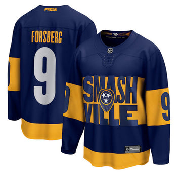 Filip Forsberg Nashville Predators navy Stadium Series jersey