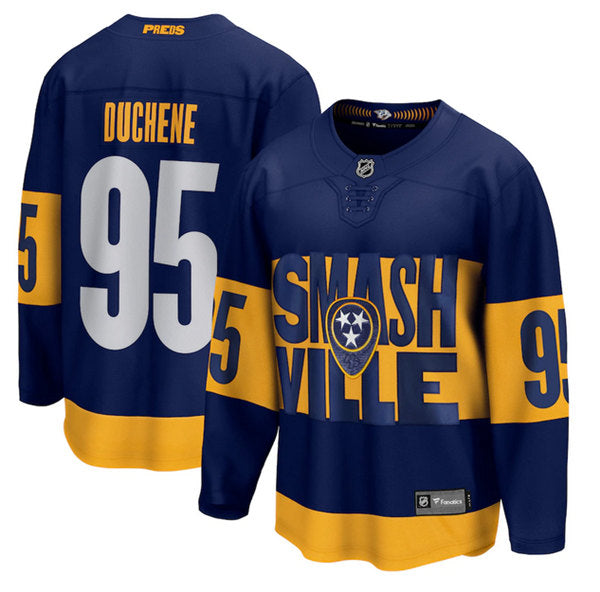 Matt Duchene Nashville Predators navy Stadium Series jersey