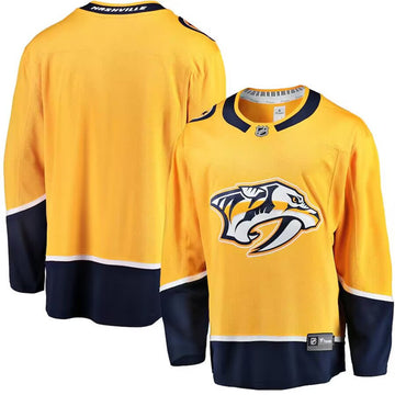 Custom Nashville Predators gold Home jersey
