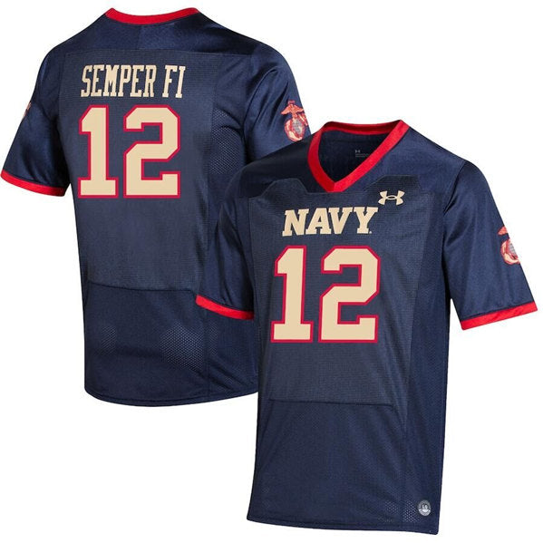Semper Fi Navy Midshipmen navy jersey