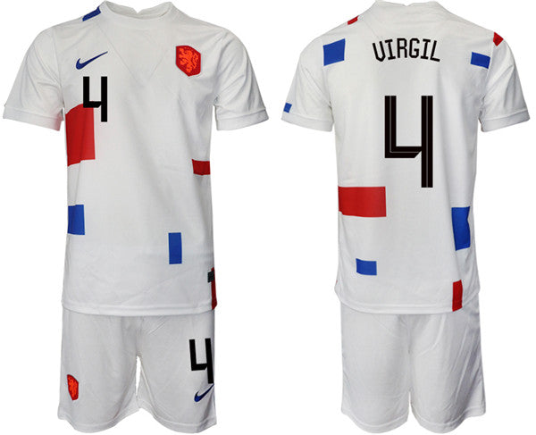 Uirgil Netherlands National Team white Away jersey