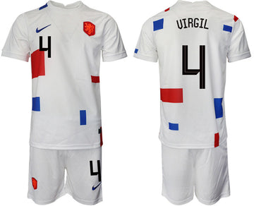 Uirgil Netherlands National Team white Away jersey