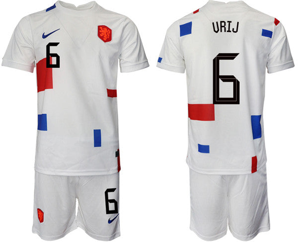 Urij Netherlands National Team white Away jersey