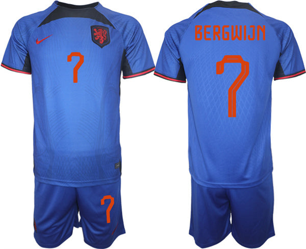 Bergwijn Netherlands National Team royal Away jersey