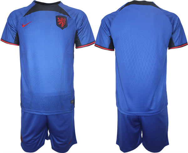 Custom Netherlands National Team royal Away jersey