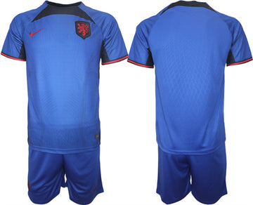 Custom Netherlands National Team royal Away jersey