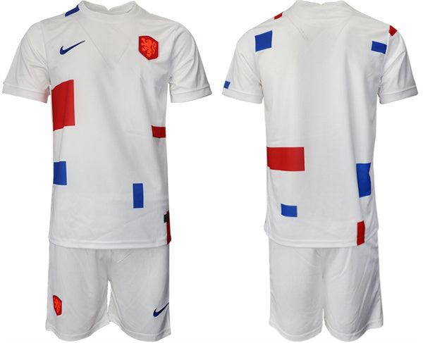 Custom Netherlands National Team white Away jersey