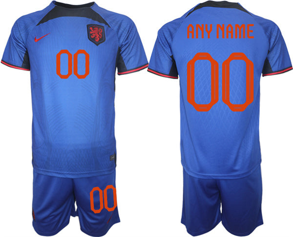 Custom Netherlands National Team royal Away jersey