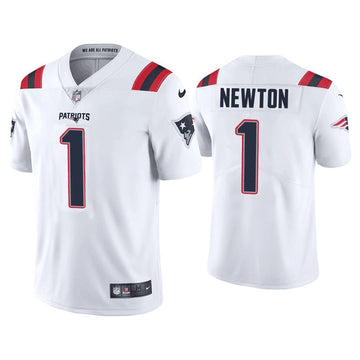 Cam Newton New England Patriots white jersey