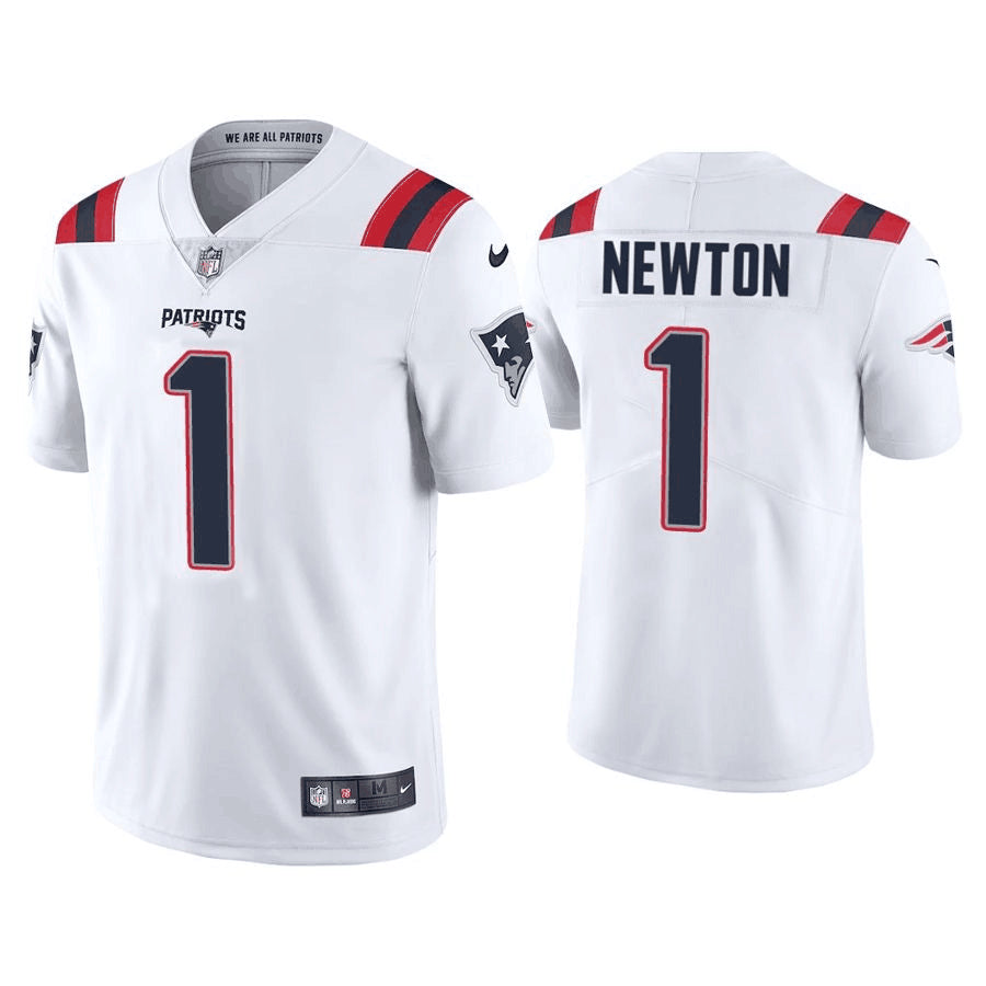 Cam Newton New England Patriots white jersey