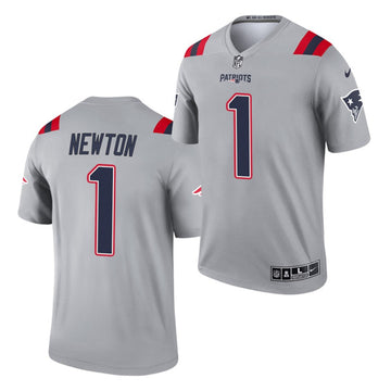 Cam Newton New England Patriots gray Inverted Legend jersey
