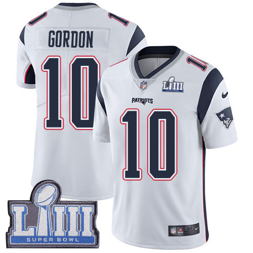 Josh Gordon New England Patriots white jersey