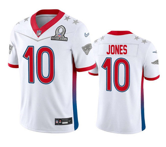 Mac Jones New England Patriots white jersey