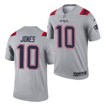 Mac Jones New England Patriots gray Inverted Legend jersey