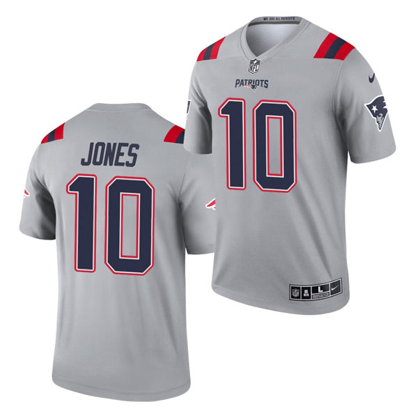 Mac Jones New England Patriots gray Inverted Legend jersey