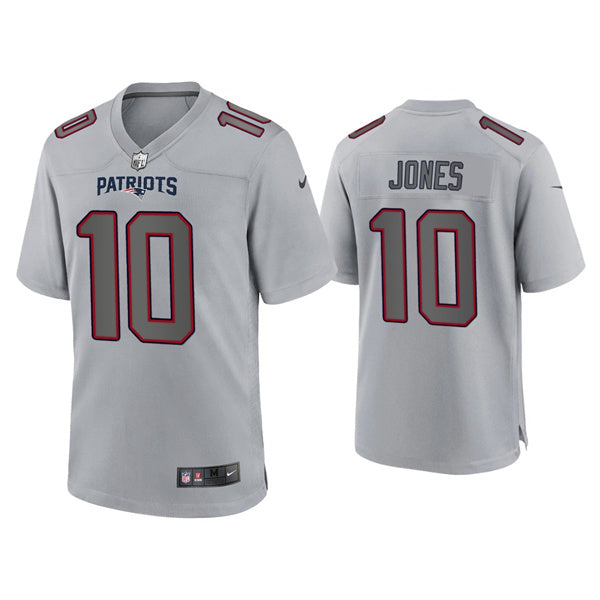 Mac Jones New England Patriots gray Game jersey