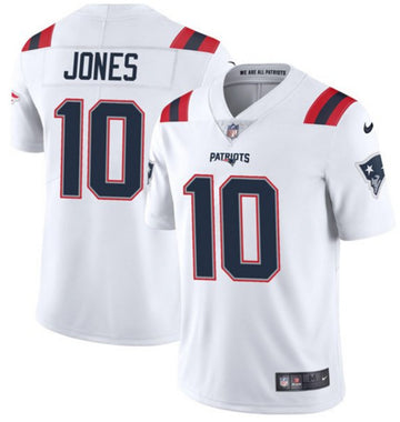 Mac Jones New England Patriots white jersey