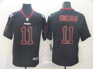 Julian Edelman New England Patriots black Lights Out jersey