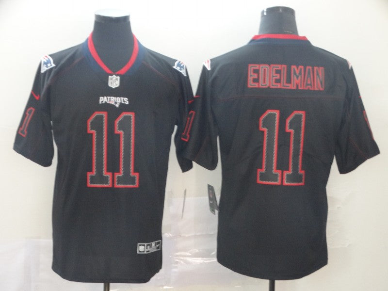 Julian Edelman New England Patriots black Lights Out jersey