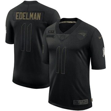 Julian Edelman New England Patriots black Salute To Service jersey