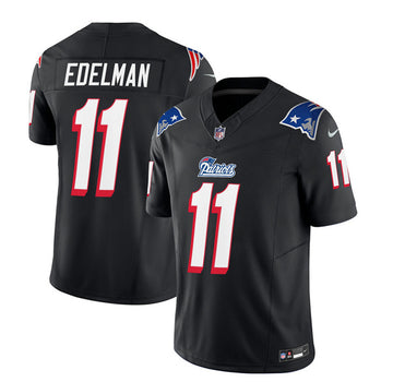 Julian Edelman New England Patriots black FUSE jersey