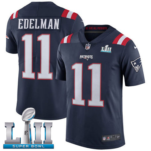 Julian Edelman New England Patriots black Game jersey