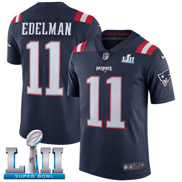 Julian Edelman New England Patriots black Game jersey