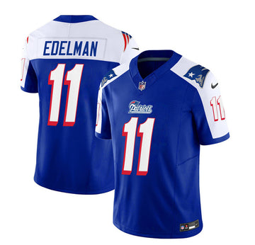 Julian Edelman New England Patriots blue-white FUSE jersey
