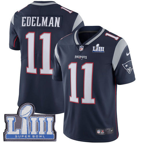 Julian Edelman New England Patriots navy jersey