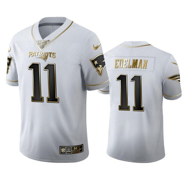 Julian Edelman New England Patriots white jersey