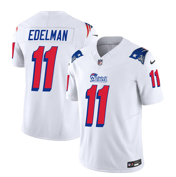 Julian Edelman New England Patriots white FUSE jersey