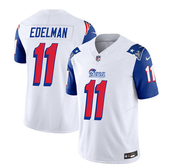 Julian Edelman New England Patriots white-blue FUSE jersey