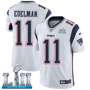 Julian Edelman New England Patriots white Game jersey