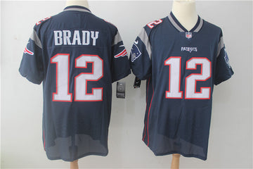 Tom Brady New England Patriots navy Elite jersey