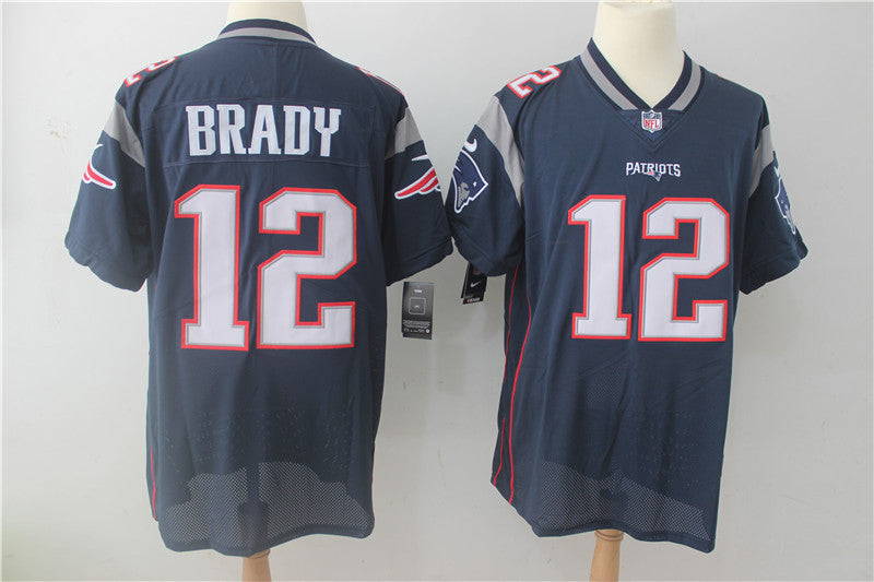 Tom Brady New England Patriots navy Elite jersey
