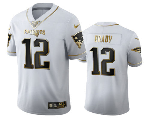 Tom Brady New England Patriots white jersey