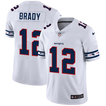 Tom Brady New England Patriots white jersey
