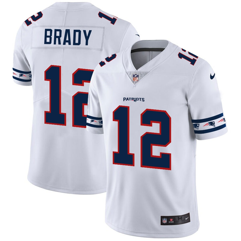 Tom Brady New England Patriots white jersey