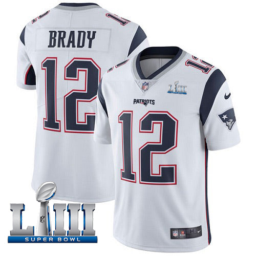 Tom Brady New England Patriots white jersey