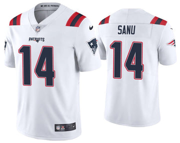 Mohamed Sanu New England Patriots white jersey