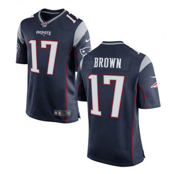 Antonio Brown New England Patriots navy jersey