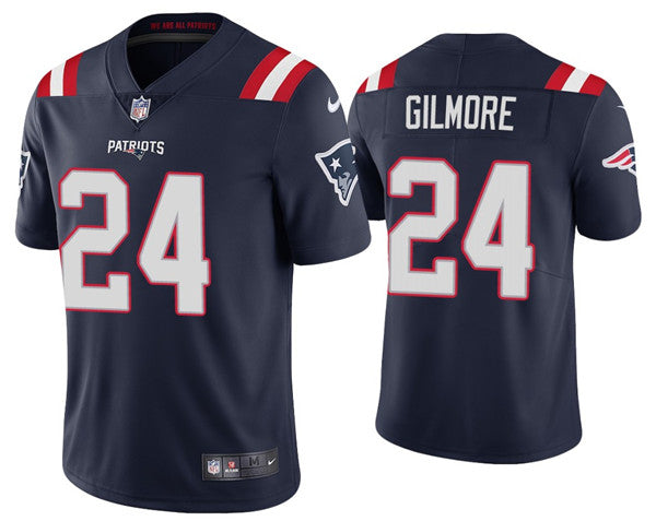 Stephon Gilmore New England Patriots navy jersey