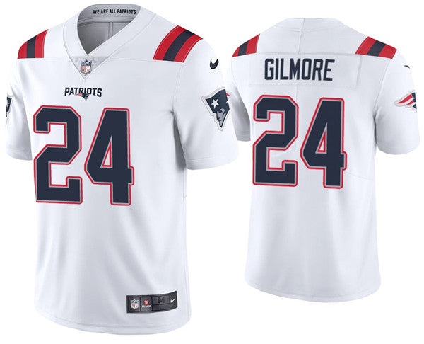 Stephon Gilmore New England Patriots white jersey